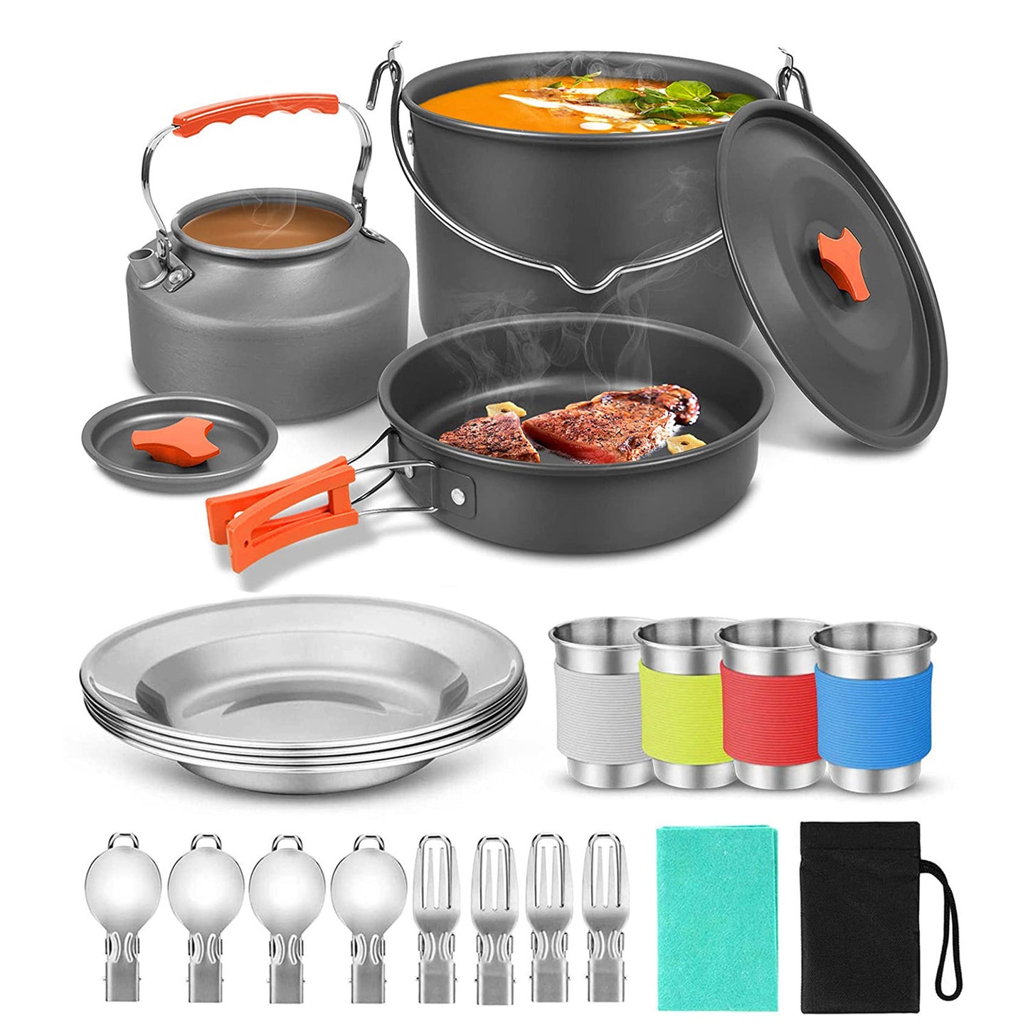 💞2025 Hot Sale 50% Off⚡Durable Lightweight Portable Camping Cookware Mess Set