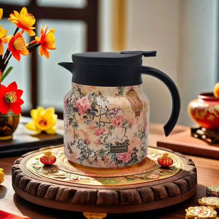1000ml Vacuum Insulated Teapot with Strainer(50% OFF)