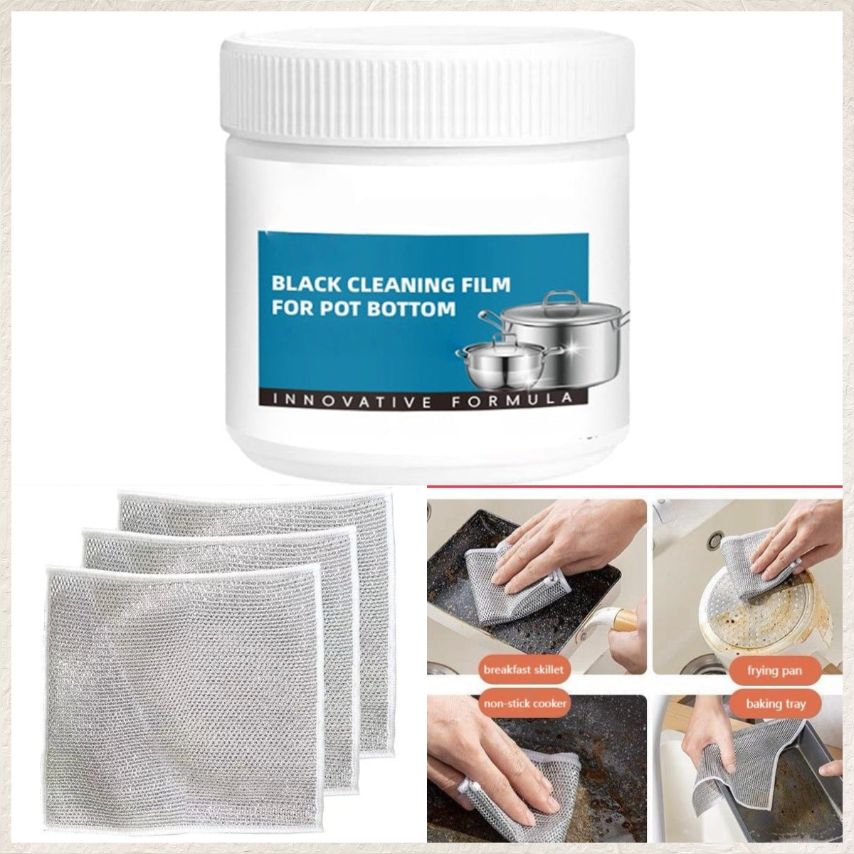 🔥Hot sale 50% off🔥Powerful Burnt Residue Remover Paste for Cookware