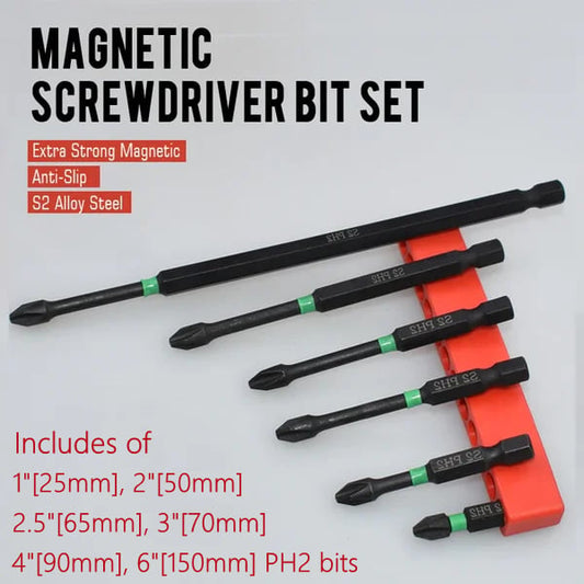 PH2 Magnetic Screwdriver Bit Set - Borrning behöver inte längre vara komplicerat!
