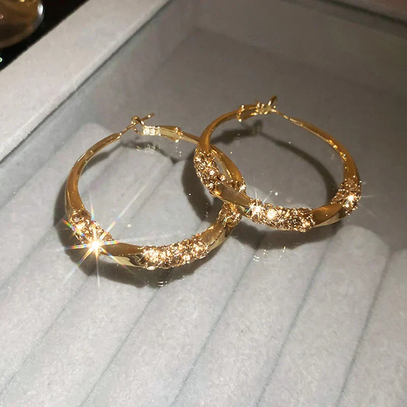💖LAST DAY SALE 50% OFF💖Circle Earrings with Zirconia