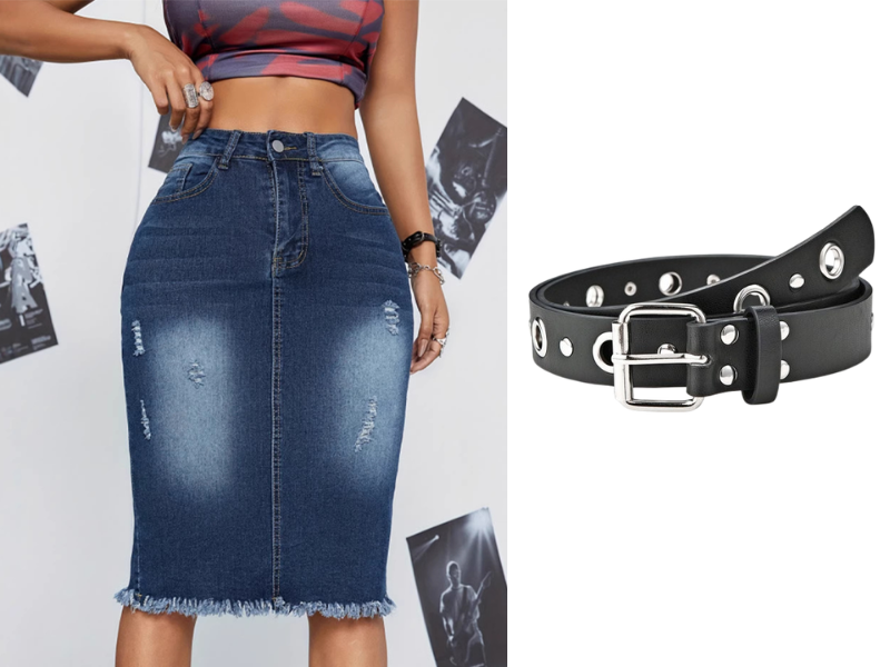 👗 Women’s High-Waist Frayed Hem Denim Skirt – Trendy, Comfortable & Effortlessly Chic ✨💖