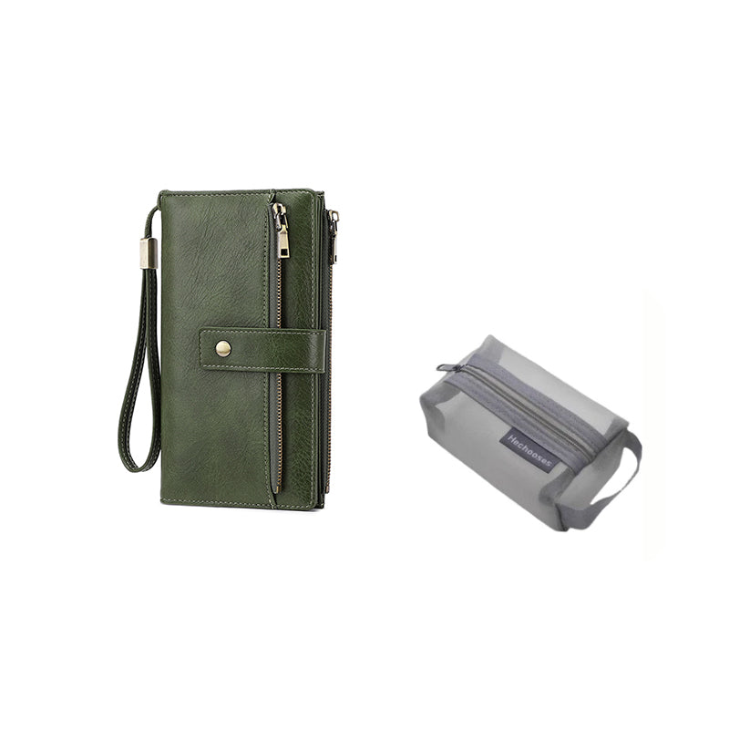 🔥Limited-time offer-Women's Retro Style RFID Blocking Tri-fold Wallet
