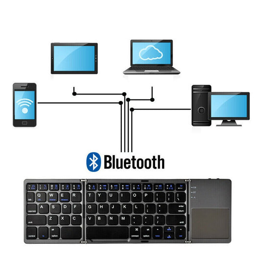 (Nästan slutsåld) Vikbart trådlöst Bluetooth-tangentbord för telefon (Köp 2 Gratis frakt)