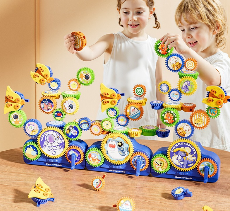 🎉 50% OFF Today! Transforming Gear Electric Building Blocks Toy 🚀