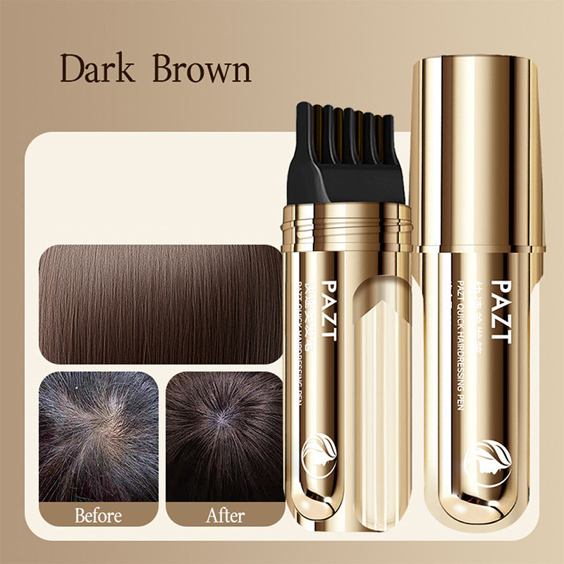 ✨ 2-IN-1 HAIR DYE COMB - Precision Application for Gray Coverage, Non-Drip Formula with Nourishing Argan Oil, 5 Min Processing Time 🌸🧴