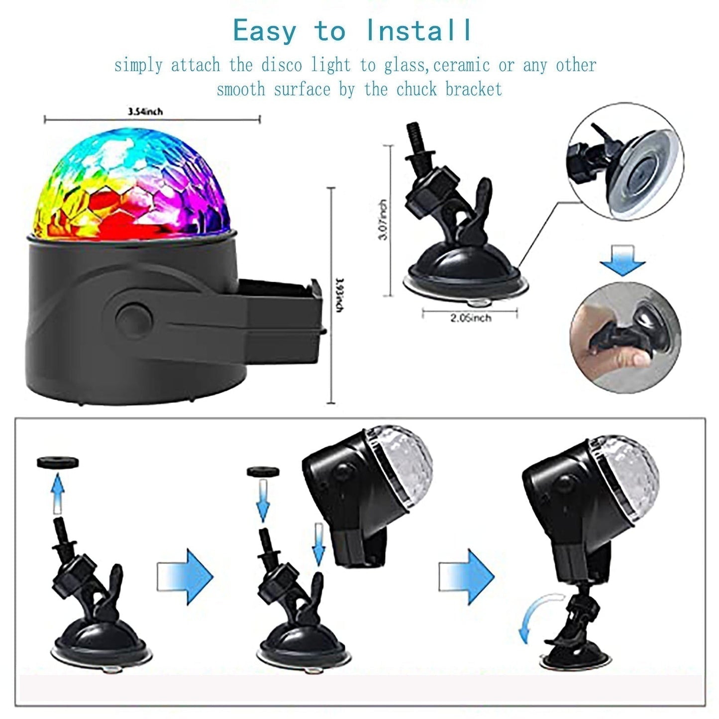 🔥Black Friday Flash Deal! Colorful Rotating Magic Disco Ball Light 💥Direct 50% Off, Grab It Now or Regret Later!