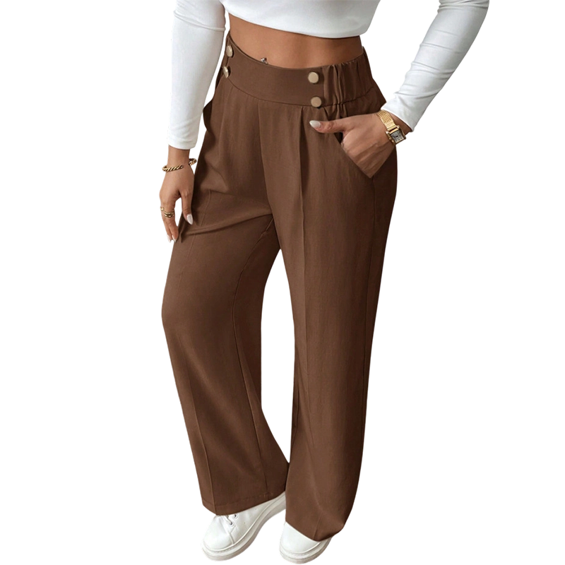 🌸Hot Sale 50% OFF💖Women's High-Waist Wide-Leg Trousers