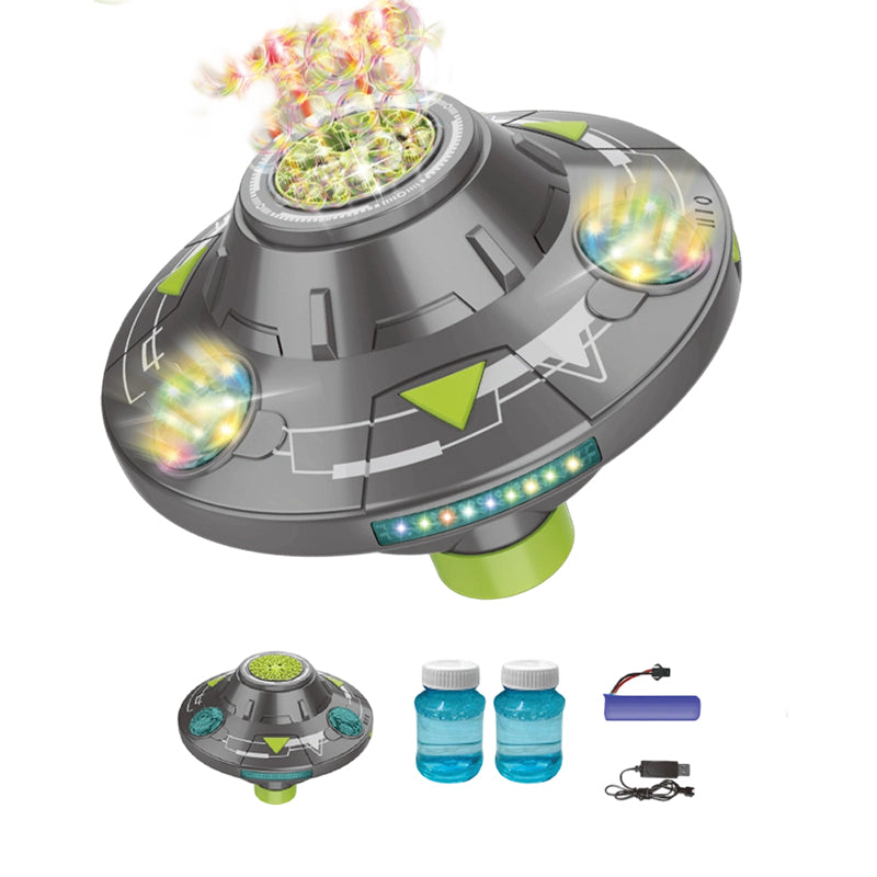 🛸 LIMITED-TIME 50% OFF! 💥 Smart Rotating UFO Bubble Machine – 360° Rotation, RGB Lights, Obstacle Avoidance ✨