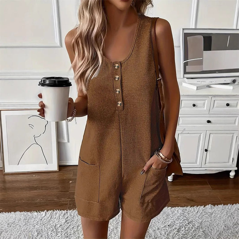 ๐ 50% OFF! ๐ Viral Button-Front Romper โ One-And-Done Summer โจ