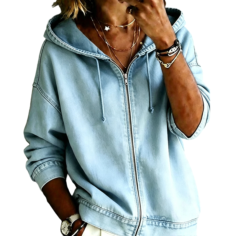 🎁New Arrivals 50% OFF💥Women's Relaxed Zip Hoodie Jacket