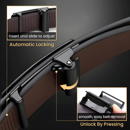 ✨2025 New Arrival✨Men's Crocodile-Patterned Automatic Buckle Belt