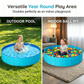 Large Foldable Backyard Wading Pool for Whole Family & Pets