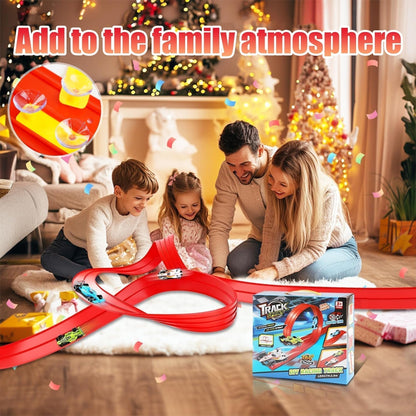 🎁Early Christmas Hot Sale 49% OFF🎅🧩 DIY Alloy Car Race Track with Suction Cups - Adjustable Layout for Creative Play, Develops Motor Skills & Logic 🚗📦