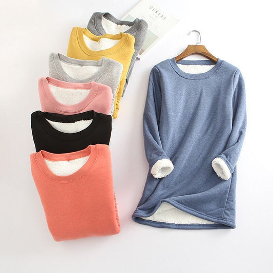 Women's NEW Casual Cotton Round Neck Solid Sweatshirt (S-5XL)