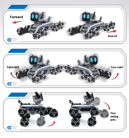 🔥New Hot Selling🔥Stunt Eight Wheel Smart Remote Fancy Control Robot Dog