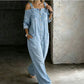 ⏳🔥LIMITED-TIME 50% OFF! 👗 Loose Fit Wide-Leg Overall Jumpsuit with Pockets – Effortless Comfort & Style ✨