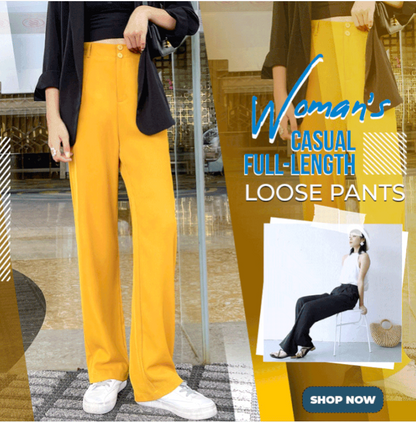 Women's Casual Full-Length Loose Pants