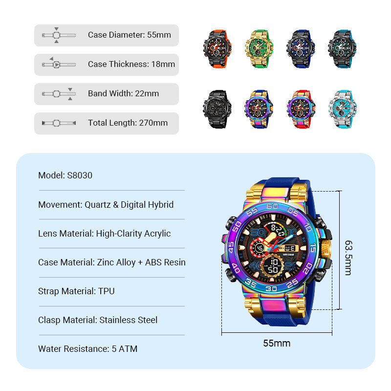 ⌚ Hot Sale✨ MULTIFUNCTION LED WATCH - Waterproof & Digital Display, 7 Sports Modes with Sleep Monitor, Perfect for Outdoor and Daily Use 🌟🔋