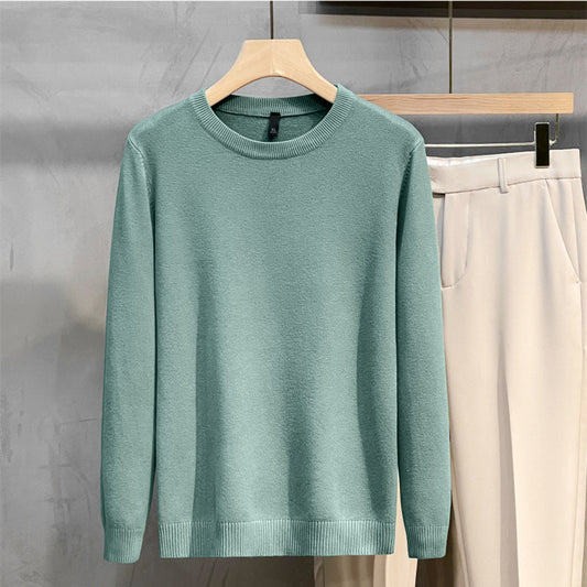 🔥2025 Hot Sale 50% Off🔥Plain knitted basic crew neck shirt for men