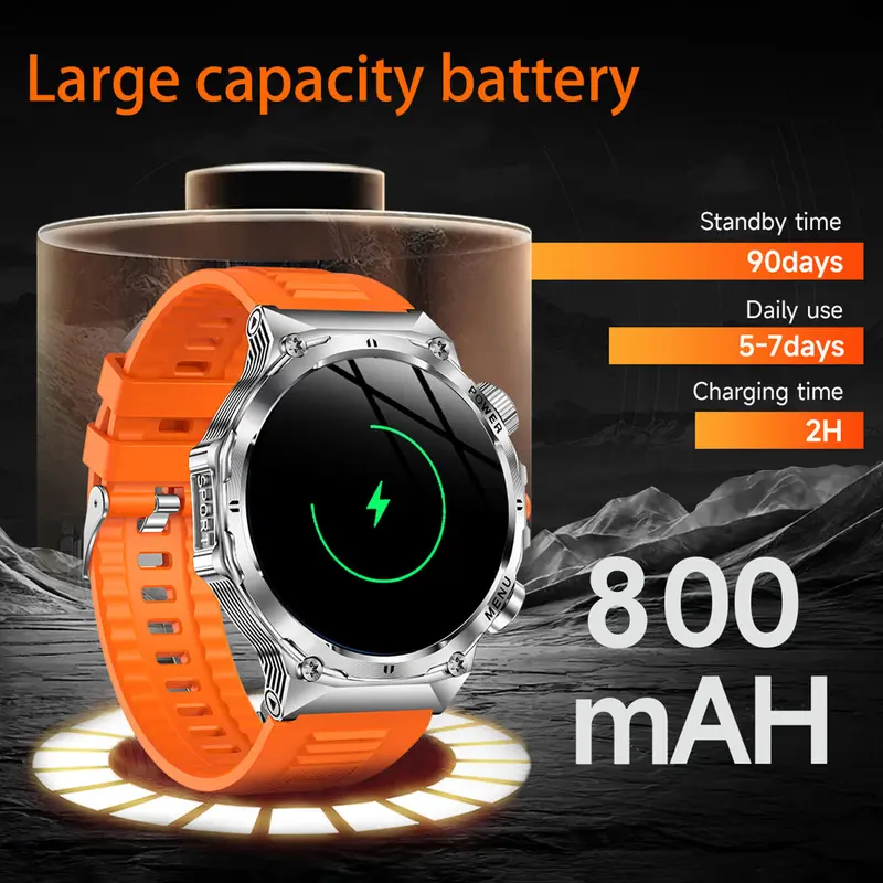 🎁New arrival 50% OFF💥⌚1.52" HD smartwatch for men – Phone calls and music control – Multiple sports modes – IP68 waterproof – Long battery life