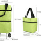 🛍️✨ Convertible shopping tote – hides wheels, holds 20kg, expands with zipper!✅Factory direct sales