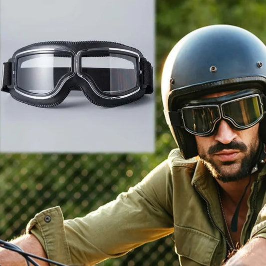 🥽 50% OFF NOW! 🏍️ Vintage Helmet Goggles Motorcycle Goggles – UV Protection, Anti-Fog & Adjustable Strap 🛡️