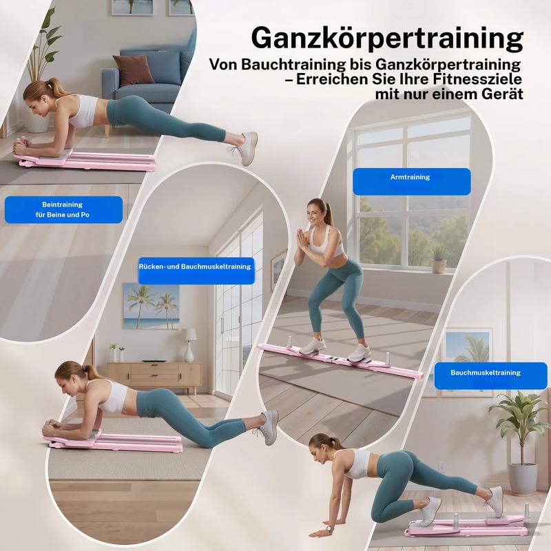 📢📢Big Sale Now On!⏰ Pilates reformer with timer and resistance bands ✨💪 Foldable multifunctional trainer for abs, back, shoulders and legs – effective, compact and durable home workout