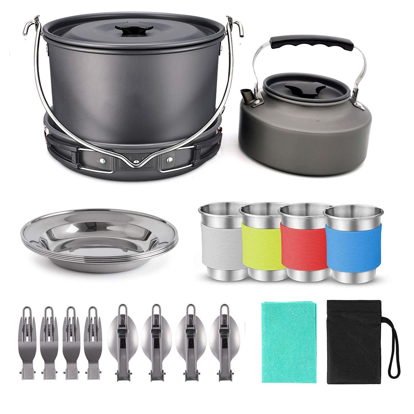 💞2025 Hot Sale 50% Off⚡Durable Lightweight Portable Camping Cookware Mess Set
