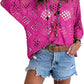 ⏰Last day sale 50% OFF🔥Hot Sale-Womens Bohemian-Inspired Beige Crochet Top with V-Neck