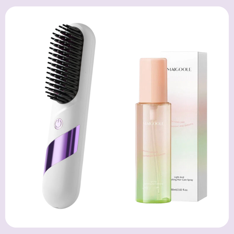 🔥Limited-time offer- 50% OFF🔥Cordless Ceramic Hair Straightener Brush
