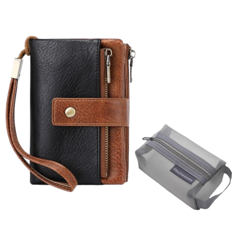🔥Limited-time offer-Women's Retro Style RFID Blocking Tri-fold Wallet