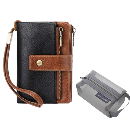 🔥Limited-time offer-Women's Retro Style RFID Blocking Tri-fold Wallet