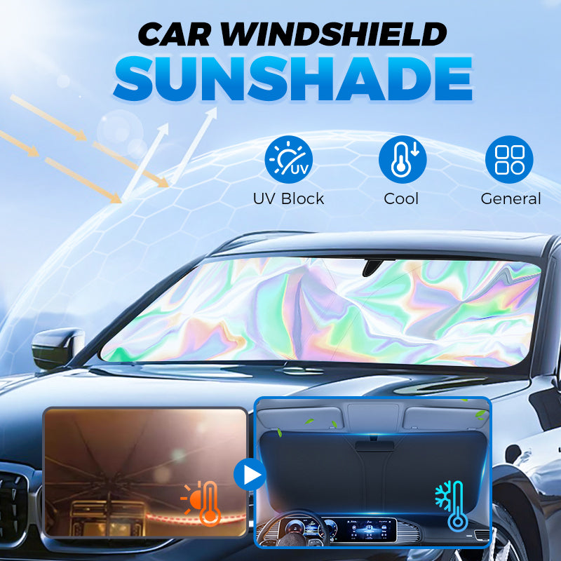 🌞 Last week discount - 70% off 🌈Laser Car Windshield Sunshade