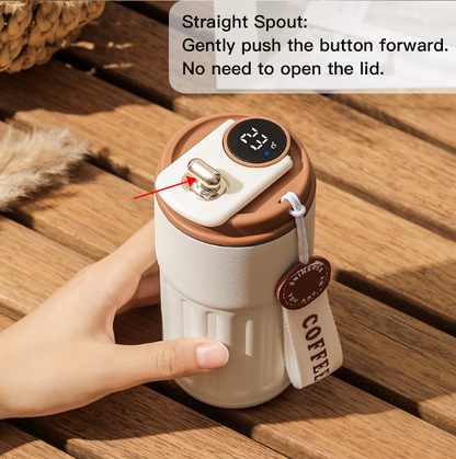 Gift Idea🔥🔥Led Temperature Display Coffee Mug Stainless Steel Thermos😊