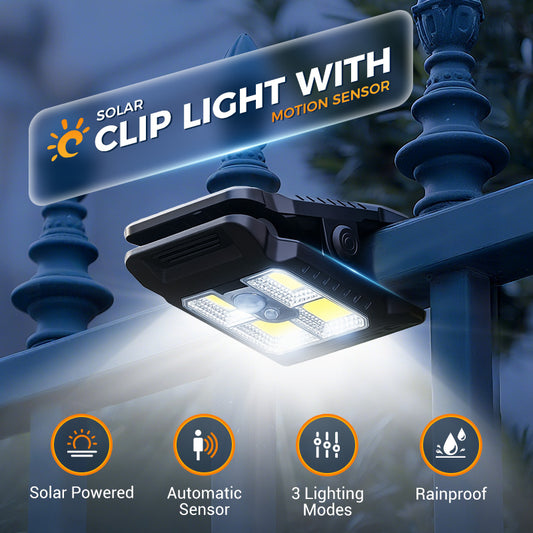 🔥2025 Hot Sale - 50% Off🔥Outdoor Solar Clip Light with Motion Sensor