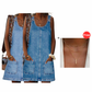 Women's Casual Denim Pinafore Dress