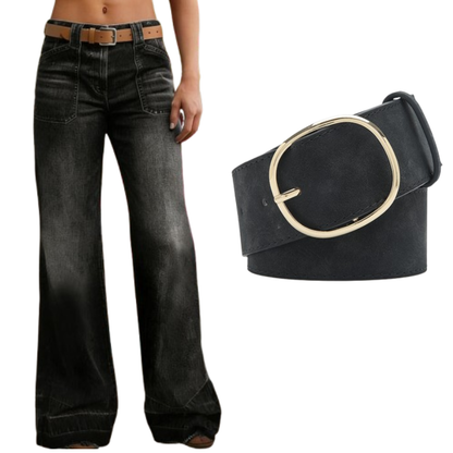 ⏰ 50% OFF NOW! 👖 Women's Retro Flare Jeans – Stretch Denim, Functional Pockets & Vintage High-Waist Fit 🌟