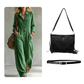 ✨ Effortless Everyday Style | Women's Relaxed Wide-Leg Cargo Jumpsuit