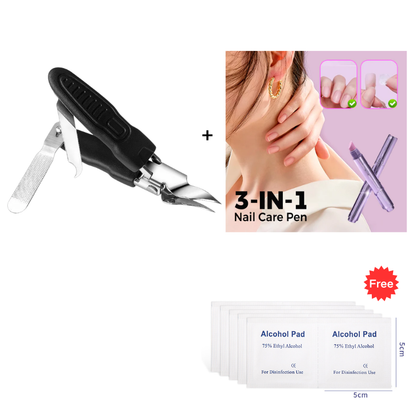 Professional 3-in-1 Pedicure Clipper Set