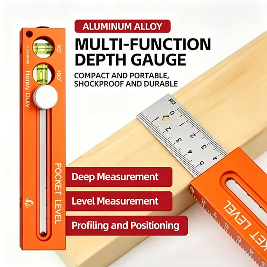 ⏳Time-Limited Special⏰Multifunctional Marking Level Ruler