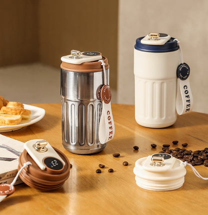 Gift Idea🔥🔥Led Temperature Display Coffee Mug Stainless Steel Thermos😊
