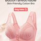 📢📢50% OFF !! ⏰Front Button Breathable Skin-Friendly Cotton Bra