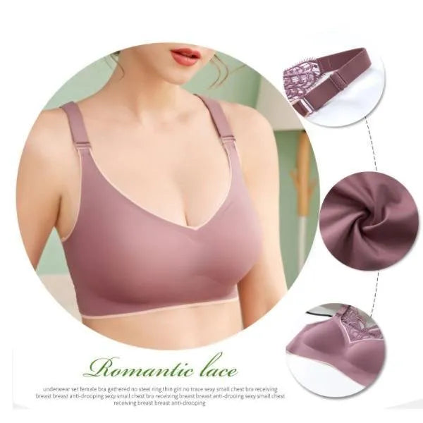 🎁Hot Sale 50% OFF⏳Butterfly Embroidery Wirefree Bra – Wire-Free Lift & All-Day Support ✨