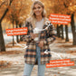 ❄️ Cozy Plaid Comfort | Women's Mid-Length Hooded Jacket
