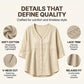 👚Women's V-Neck Lace Trim Button-Down Blouse– Elegant Everyday Top✨