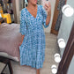 💥🔥Last Day Sale 50%🔥💐✨Bohemian casual print V-neck waist wrap long dress