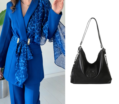 🔥Limited-time offer-Women's Leopard Accent Blazer & Pants Set