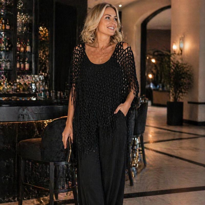 🏆 Last Day 50% OFF💐Summer Metallic Crochet Cover-Up – Lightweight, Flowy & Effortlessly Stylish summer outfit