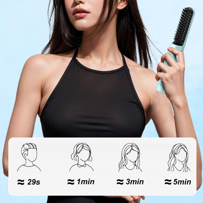 💖LIMITED SALE💖2-in-1 Rechargeable Long-lasting Straightening Comb